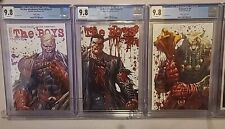  CGC 9.8 Tyler Kirkham Exclusive Battle Damaged The Boys And Skybound X # 25 picture