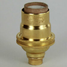 NEW: Unfinished Brass E-12 Candelabra Socket with Porcelain Interior   picture