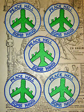 Peace Hell - Bomb Hanoi - Lot x 5 PATCH - B-52 Linebacker Missions - Vietnam War picture