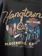 VTG 90s Harley Davidson Hangtown Placerville CA T Shirt XXXL USA 3XL picture