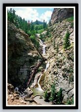 Seven Falls Colorado Springs Vintage Unposted Postcard picture