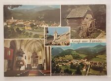 Postcard GruB Greetings aus From Turnitz Collage Points Church Germany Posted picture