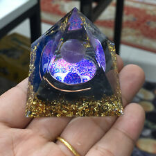 5*5*5cm Orgonite Pyramid  ， Chakra Energy quartz crystal healing 1pc picture