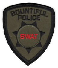 Bountiful UT Utah Police PD -SUBDUED- O.D. SWAT Patch picture