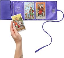 Witchy Cauldron Tarot Wrap, Bag, Pouch, Satin Tarot Storage and Cloth - Lavender picture