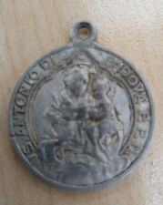 Vintage Medal St Antonio Di Padova Pivs Pont Max 2 side Rare ? St Anthony  picture