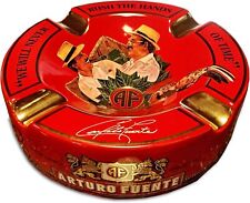Limited Edition Large 9 inch Porcelain Cigar Ashtray Red picture