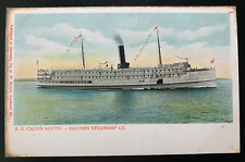 Postcard Eastern Steamship Company SS CALVIN AUSTIN New York to Portland picture