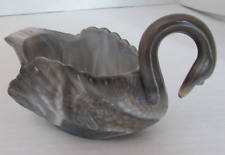 VINTAGE BOYD GLASS SWAN SLAG GLASS GRAY END OF DAY picture