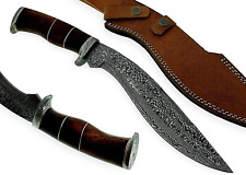 RG-156 Handmade Damascus Steel 15.00 Inches Kukri Knife - Perfect Grip picture