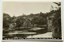 1940s Taylors Fall Minnesota Dalles St Croix Interstate Park RPPC Postcard Vtg picture