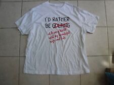 New Disney I would rather Be At Disney White Tee Shirt Size 2XL    picture