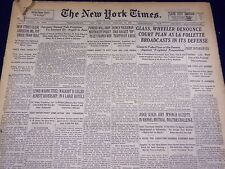 1937 FEBRUARY 14 NEW YORK TIMES - GLASS, WHEELER DENOUNCE COURT PLAN - NT 3104 picture