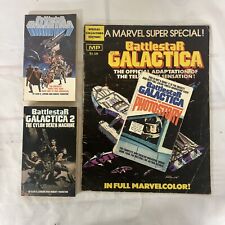 4 Battlestar Galactica Books Part 1 & 2 Vintage  + Comic + Photostory picture
