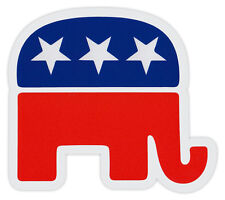 Bumper Sticker Decal - Republican Party Elephant - Conservative (Die-Cut) picture