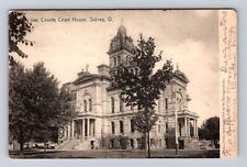 Sidney OH-Ohio, County Court House, Antique Vintage c1907 Souvenir Postcard picture
