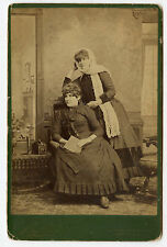 Cabinet Photo - Peoria, Illinois - 2 Ladies, One w/Scarf, Other holding book  picture