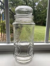 vintage planters peanuts glass jar & lid picture