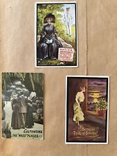 Antique 1900s ‘Notice Proposals’ novelty joke humor marriage couple lot of 3 picture