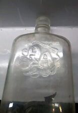 Vintage 1950's AA Ancient Age Bourbon Pint Clear Glass Empty Bottle 9