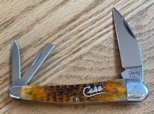 CASE AUTUMN SILVER SCRIPT SEAHORSE WHITTLER KNIFE NEVER USED #6355WH SS   D11 picture