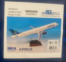 Skymarks SKR8321 JetBlue Airbus A321 Desk Model 1/100 Airplane- Mint In Box-NEW picture