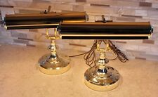 Pair of Vintage Brass Desk/Piano Reading Lamps Both in Excellent Condition NICE picture