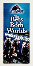 2000s Delta Downs Racetrack Casino Vinton Louisiana Vintage Travel Brochure Ads picture