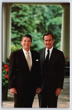 President Ronald Reagan and Vice President George Bush, 1981 Report Card, Chrome picture