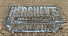Hershey's Milk Chocolate Candy Bar Shaped Shannon Crystal Lidded Candy Dish EUC picture
