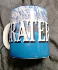 Crater Lake  National Park Oregon Coffee Mug  Blue Ceramic Cup Heavy Embossed 3D picture