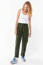 New Vintage 70s Women's Swedish army trousers pants military cargo combat green picture