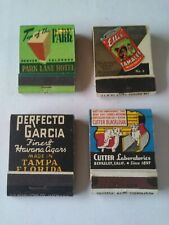 Lot of 4 1930's 40's. UN STRUCK  ASSORTED ADVERTISING  FULL MATCHBOOK picture