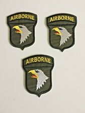 Airborne Infantry Set of 3 U.S. WW2 Embroidered Patch Red tongue 2 1/2
