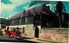 Vintage Postcard- S6465-. OLDEST HOUSE ST AUGUSTINE FL. UnPost 1910 picture