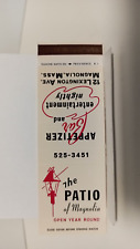 Vintage Matchbook - THE PATIO OF MAGNOLIA MASS picture