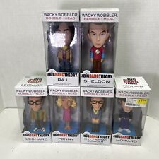 SET of 6 The Big Bang Theory Wacky Wobbler Bobble-Heads by FUNKO New NIB picture