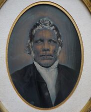Large Antique TinType of Native American(?) Man in Antique Frame 13.5x11.5 picture
