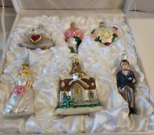 Old World Christmas 6 Count Wedding Ornaments Collection New in Satin Gift Box  picture
