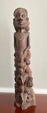 Makonde Tree of Life Ujamaa Large African Wooden Sculpture Hand Carved picture