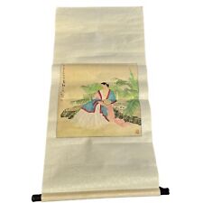 Vintage Chinese Scroll Painting “Portrait Of Girl “ picture