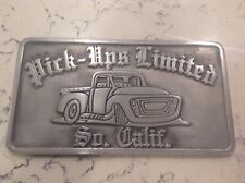 Pick-Ups Limited So Cal Car Club Plaque picture