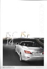 2014  14  Lexus ISC ISF  Accessories original sales brochure picture