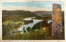 Postcard Sullivan Expedition Monument 1779 At The Crest On Sullivan Trail... picture