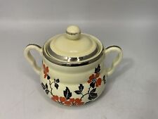 Vintage Hall's Superior Quality Kitchenware Red Poppy Sugar Bowl w/Lid picture