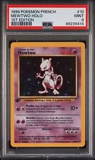 PSA 9 MINT Mewtwo 1st Edition 10/102 French Base Set Pokémon Holo (CGC/BGS) picture