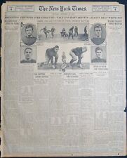 1913 New York Sports Page - Princeton Defeats Syracuse, Yale and Harvard Win picture