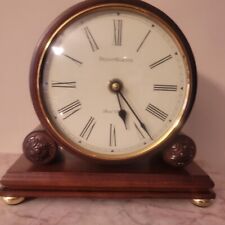 Vintage Reed and Barton Mahogany Wood Clock with chimes new in box picture