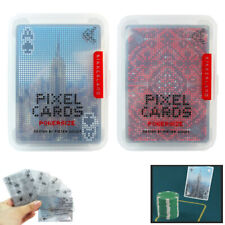 2X Waterproof Pixel Playing Cards Poker Size Decks Optical Illusion Effect Games picture