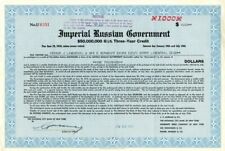 Imperial Russian Government - $1,000 Bond - Foreign Bonds picture